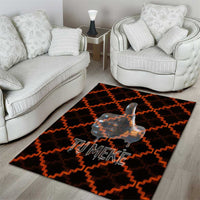 Tu Meke Maori New Zealand Slang Area Rug with Glow Neon Step Style TS04 - Polynesian Pride