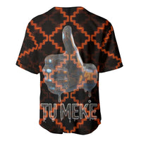Tu Meke Maori New Zealand Slang Baseball Jersey with Glow Neon Step Style TS04 - Polynesian Pride