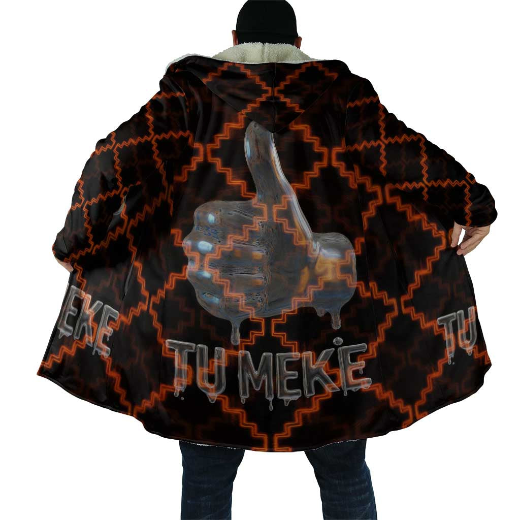 Tu Meke Maori New Zealand Slang Cloak with Glow Neon Step Style TS04 - Polynesian Pride