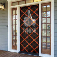 Tu Meke Maori New Zealand Slang Door Cover with Glow Neon Step Style TS04 - Polynesian Pride