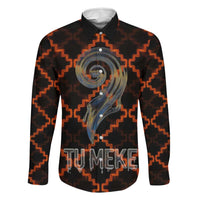 Tu Meke Maori New Zealand Slang Family Matching Tank Maxi Dress and Hawaiian Shirt with Glow Neon Step Style