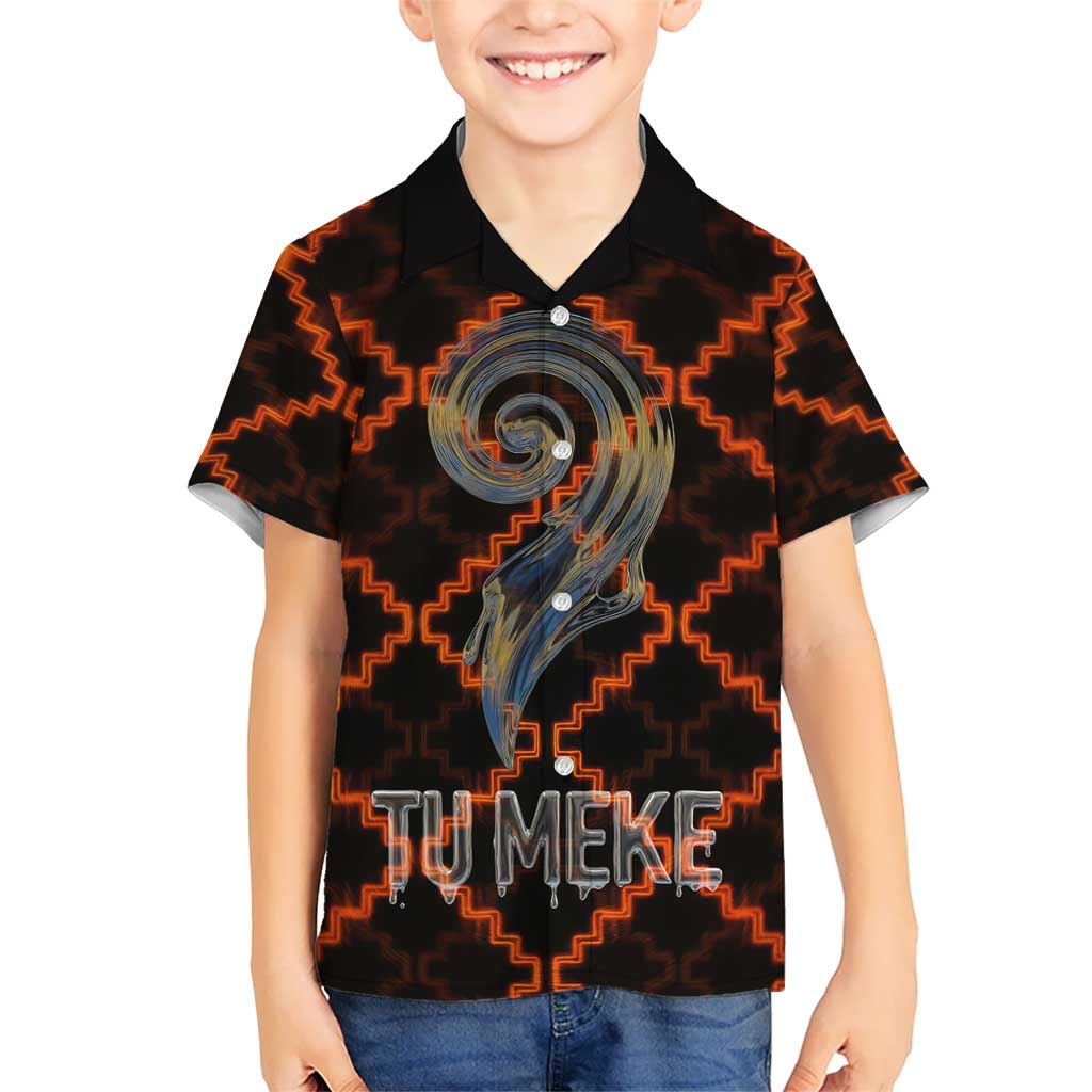 Tu Meke Maori New Zealand Slang Hawaiian Shirt with Glow Neon Step Style TS04 - Polynesian Pride