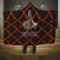 Tu Meke Maori New Zealand Slang Hooded Blanket with Glow Neon Step Style TS04 - Polynesian Pride