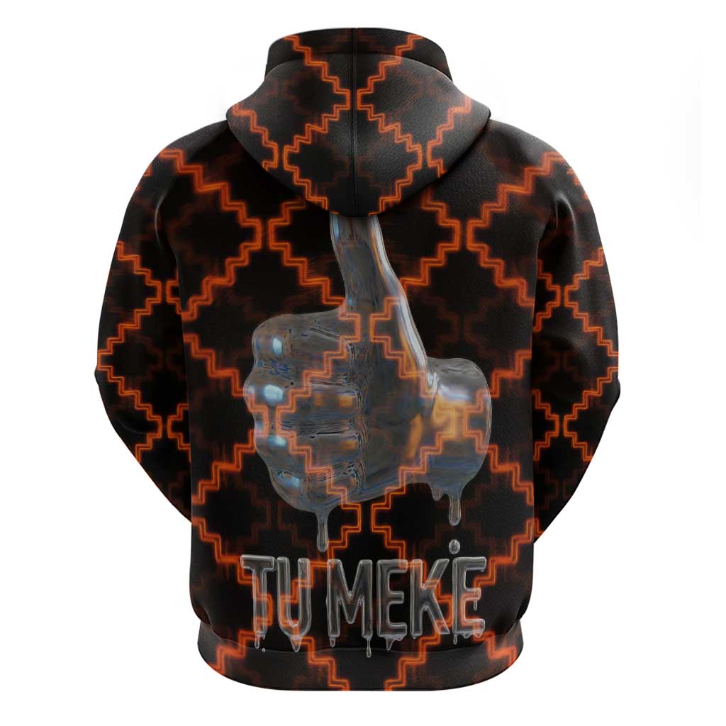 Tu Meke Maori New Zealand Slang Hoodie with Glow Neon Step Style TS04 - Polynesian Pride