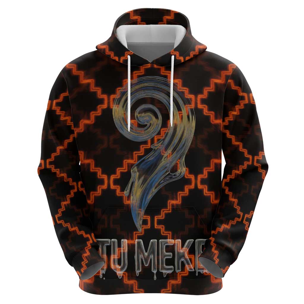 Tu Meke Maori New Zealand Slang Hoodie with Glow Neon Step Style TS04 - Polynesian Pride