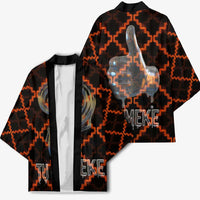 Tu Meke Maori New Zealand Slang Kimono with Glow Neon Step Style TS04 - Polynesian Pride