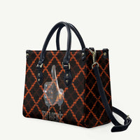 Tu Meke Maori New Zealand Slang Leather Bag with Glow Neon Step Style