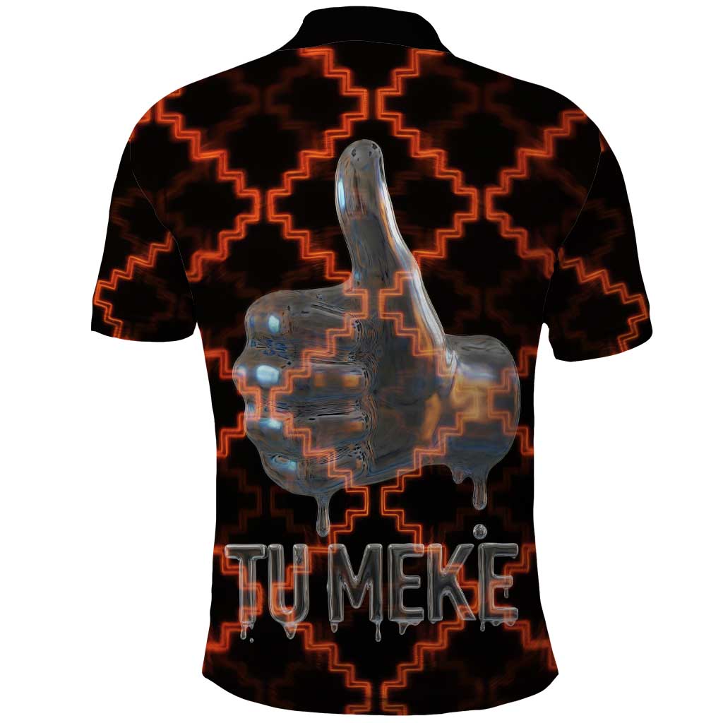 Tu Meke Maori New Zealand Slang Polo Shirt with Glow Neon Step Style TS04 - Polynesian Pride