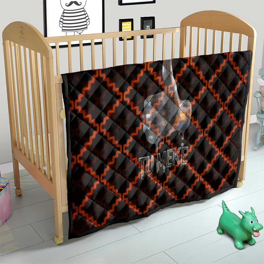 Tu Meke Maori New Zealand Slang Quilt with Glow Neon Step Style TS04 - Polynesian Pride