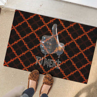 Tu Meke Maori New Zealand Slang Rubber Doormat with Glow Neon Step Style TS04 - Polynesian Pride