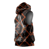 Tu Meke Maori New Zealand Slang Sleeveless Hoodie with Glow Neon Step Style TS04 - Polynesian Pride