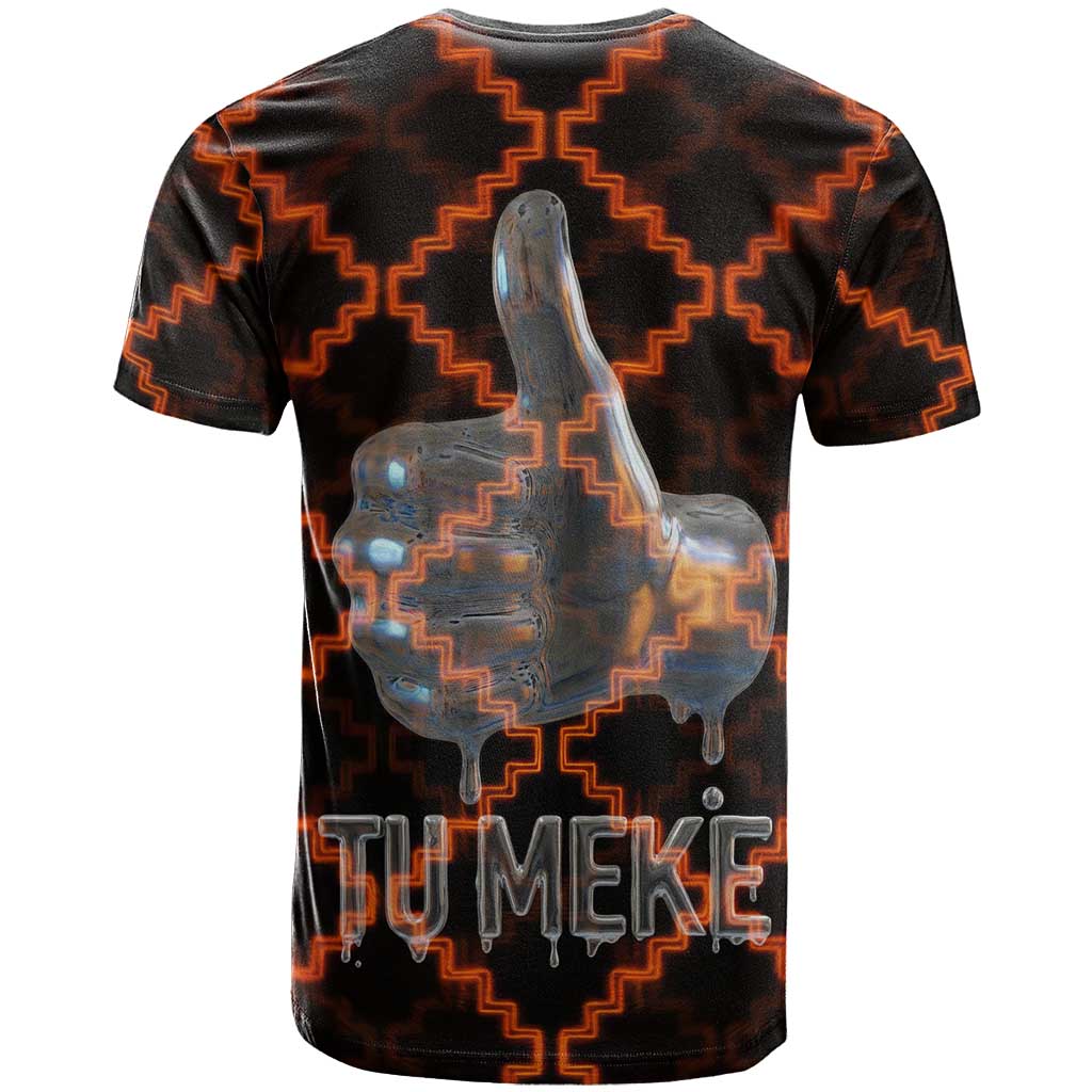 Tu Meke Maori New Zealand Slang T Shirt with Glow Neon Step Style TS04 - Polynesian Pride