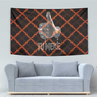 Tu Meke Maori New Zealand Slang Tapestry with Glow Neon Step Style
