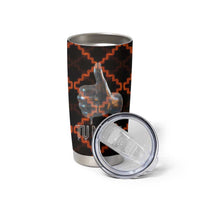 Tu Meke Maori New Zealand Slang Tumbler Cup with Glow Neon Step Style TS04 - Polynesian Pride