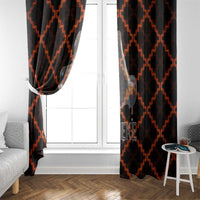 Tu Meke Maori New Zealand Slang Window Curtain with Glow Neon Step Style TS04 - Polynesian Pride