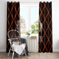 Tu Meke Maori New Zealand Slang Window Curtain with Glow Neon Step Style TS04 - Polynesian Pride