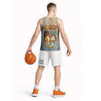 Kiwi Jandal Beach Life Basketball Jersey New Zealand Flip Flops Ocean Wave Surf Style