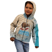 Kiwi Jandal Beach Life Kid Hoodie New Zealand Flip Flops Ocean Wave Surf Style TS04 - Polynesian Pride