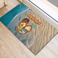 Kiwi Jandal Beach Life Rubber Doormat New Zealand Flip Flops Ocean Wave Surf Style TS04 - Polynesian Pride
