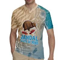 Kiwi Jandal Beach Life Rugby Jersey New Zealand Flip Flops Ocean Wave Surf Style TS04 - Polynesian Pride