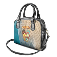 Kiwi Jandal Beach Life Shoulder Handbag New Zealand Flip Flops Ocean Wave Surf Style TS04 - Polynesian Pride