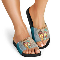 Kiwi Jandal Beach Life Slide Sandals New Zealand Flip Flops Ocean Wave Surf Style TS04 - Polynesian Pride