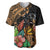 Polynesian Rottweiler Baseball Jersey Polynesian Pattern And Rottweiler TS04 Black - Polynesian Pride