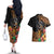 Polynesian Rottweiler Couples Matching Off The Shoulder Long Sleeve Dress and Hawaiian Shirt Polynesian Pattern And Rottweiler TS04 - Polynesian Pride