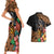 Polynesian Rottweiler Couples Matching Short Sleeve Bodycon Dress and Hawaiian Shirt Polynesian Pattern And Rottweiler TS04 - Polynesian Pride