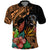 Polynesian Rottweiler Polo Shirt Polynesian Pattern And Rottweiler Dog TS04 Black - Polynesian Pride