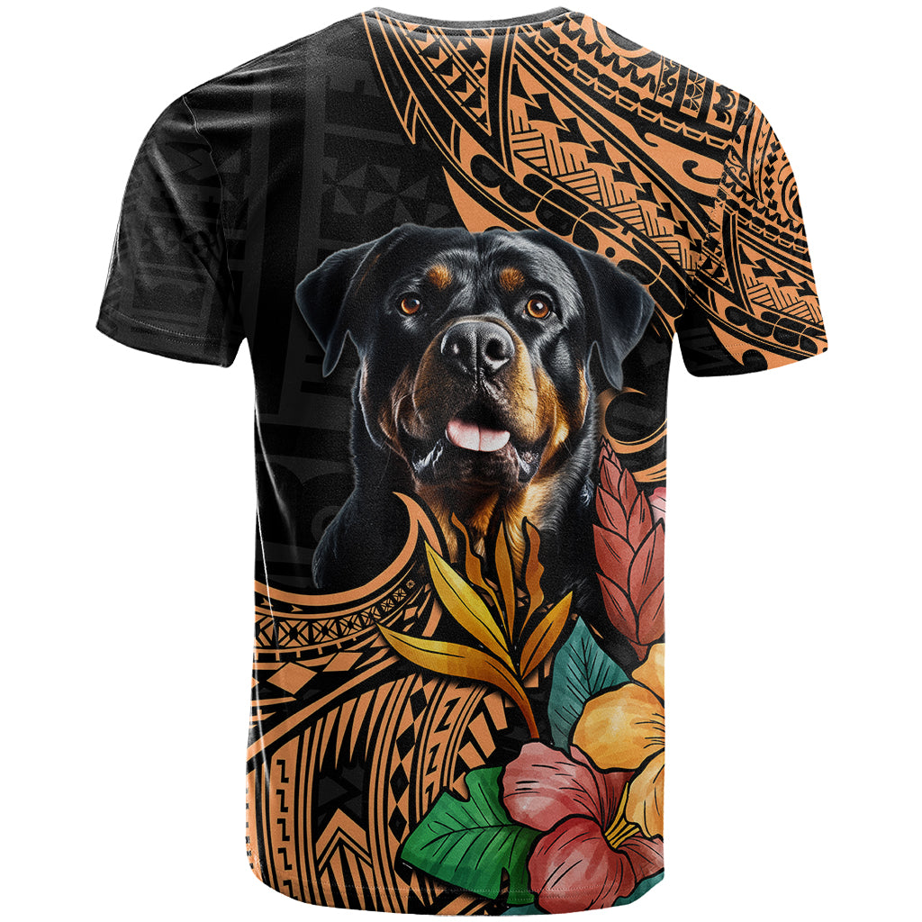 Polynesian Rottweiler T Shirt Polynesian Pattern And Rottweiler TS04 - Polynesian Pride