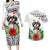 Polynesian Shih Tzu Couples Matching Long Sleeve Bodycon Dress and Hawaiian Shirt Polynesian Pattern And Shih Tzu TS04 White - Polynesian Pride