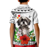 Polynesian Shih Tzu Kid Polo Shirt Polynesian Pattern And Shih Tzu TS04 - Polynesian Pride