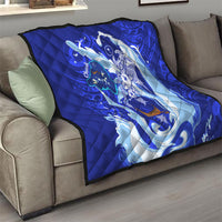 Chuuk Micronesian Roots Quilt Polynesian Tribal Pattern Hibiscus Flower And Stingray Art