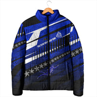 Kosrae Deep Sea Scuba Diving Padded Jacket Blue Hole Beneath The Surface Coral Reef Graphic Art