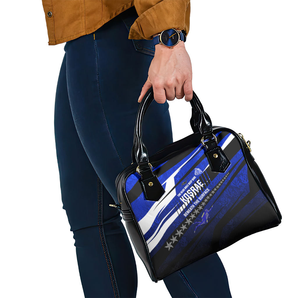 Kosrae Deep Sea Scuba Diving Shoulder Handbag Blue Hole Beneath The Surface Coral Reef Graphic Art