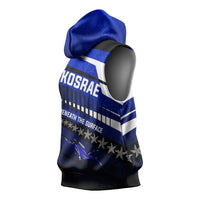 Kosrae Deep Sea Scuba Diving Sleeveless Hoodie Blue Hole Beneath The Surface Coral Reef Graphic Art