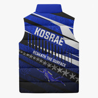 Kosrae Deep Sea Scuba Diving Sleeveless Puffer Jacket Blue Hole Beneath The Surface Coral Reef Graphic Art
