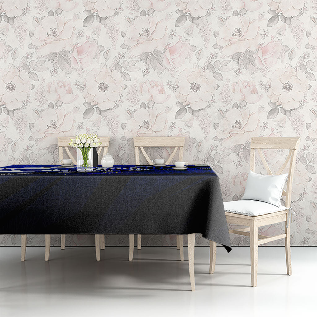 Kosrae Deep Sea Scuba Diving Tablecloth Blue Hole Beneath The Surface Coral Reef Graphic Art