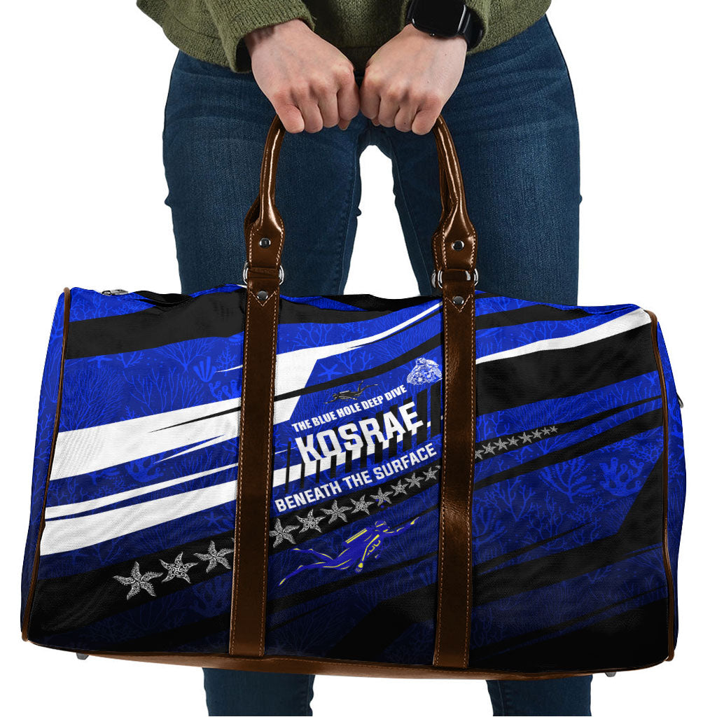 Kosrae Deep Sea Scuba Diving Travel Bag Blue Hole Beneath The Surface Coral Reef Graphic Art
