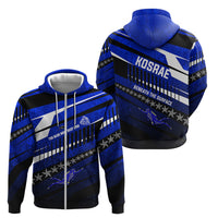 Kosrae Deep Sea Scuba Diving Zip Hoodie Blue Hole Beneath The Surface Coral Reef Graphic Art