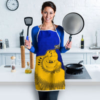 Kosrae Fafa Culinary Heritage Apron Kosraean Gold Taro Tradition Illustration With Coconut Leaves