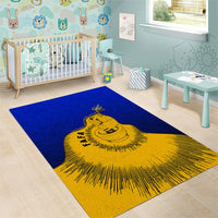 Kosrae Fafa Culinary Heritage Area Rug Kosraean Gold Taro Tradition Illustration With Coconut Leaves