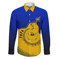 Kosrae Fafa Culinary Heritage Family Matching Long Sleeve Bodycon Dress and Hawaiian Shirt Kosraean Gold Taro Tradition Illustration With Coconut Leaves