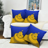 Kosrae Fafa Culinary Heritage Pillow Cover Kosraean Gold Taro Tradition Illustration With Coconut Leaves