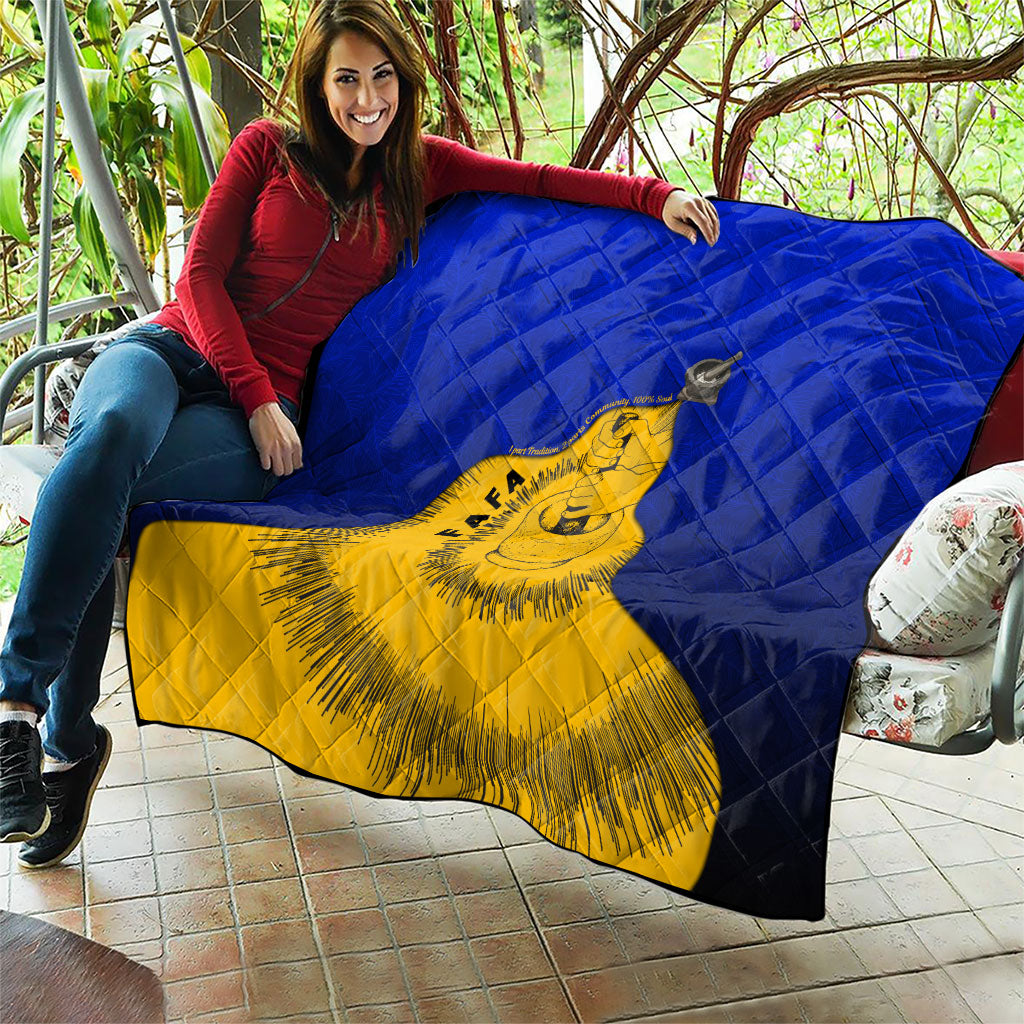 Kosrae Fafa Culinary Heritage Quilt Kosraean Gold Taro Tradition Illustration With Coconut Leaves