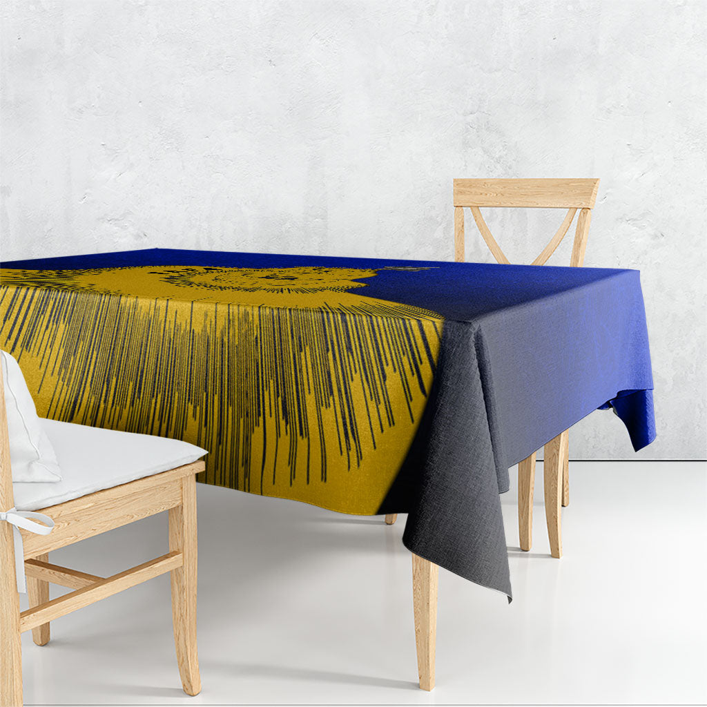 Kosrae Fafa Culinary Heritage Tablecloth Kosraean Gold Taro Tradition Illustration With Coconut Leaves