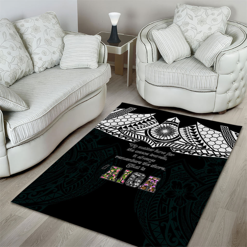 AIGA Always In Gods Arms Samoa Area Rug Polynesian Tribal Tattoo Art Family Heritage Faith TS04 - Polynesian Pride