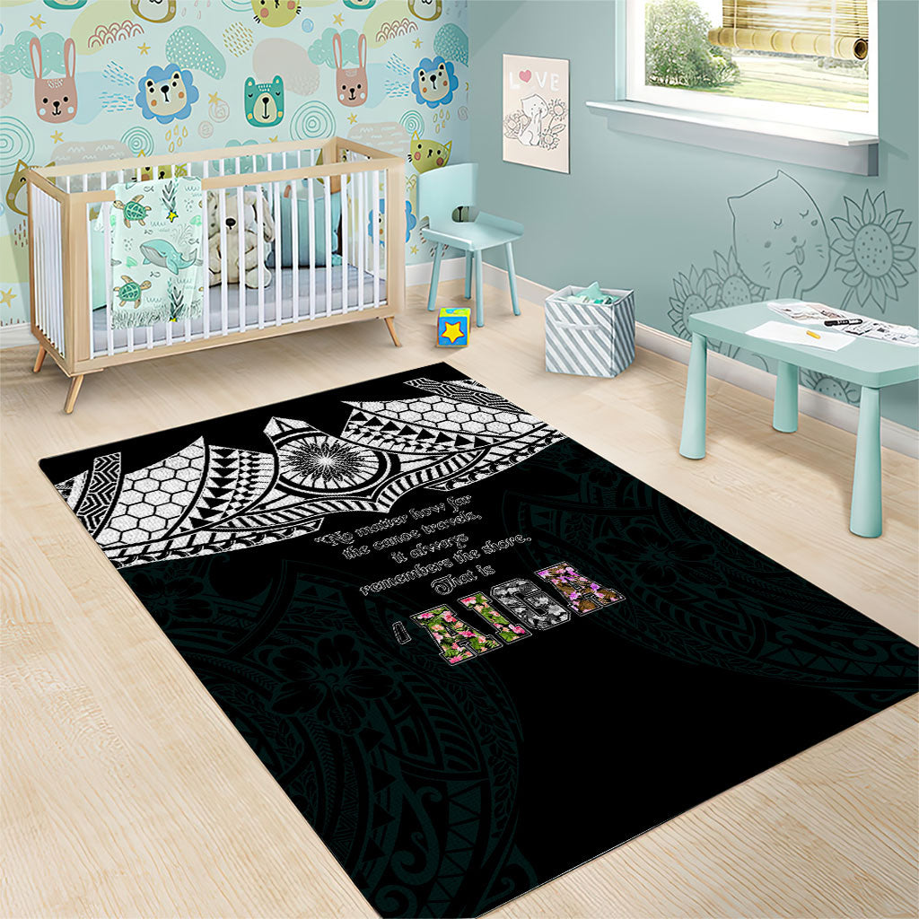 AIGA Always In Gods Arms Samoa Area Rug Polynesian Tribal Tattoo Art Family Heritage Faith TS04 - Polynesian Pride
