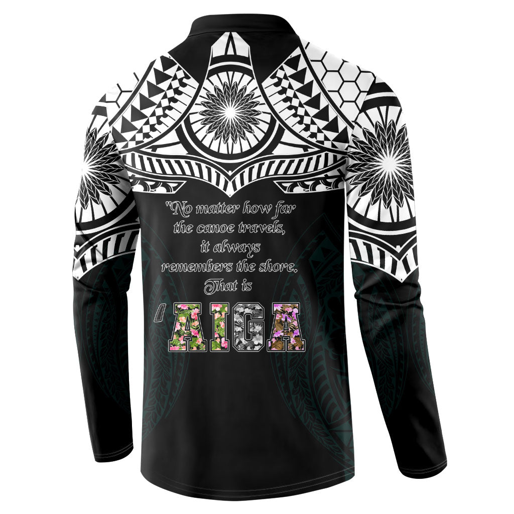 AIGA Always In Gods Arms Samoa Button Sweatshirt Polynesian Tribal Tattoo Art Family Heritage Faith TS04 - Polynesian Pride